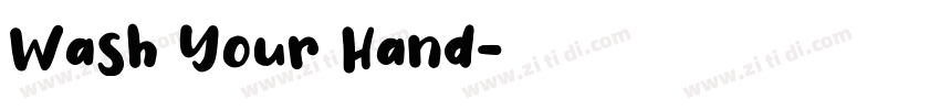 Wash Your Hand字体转换
